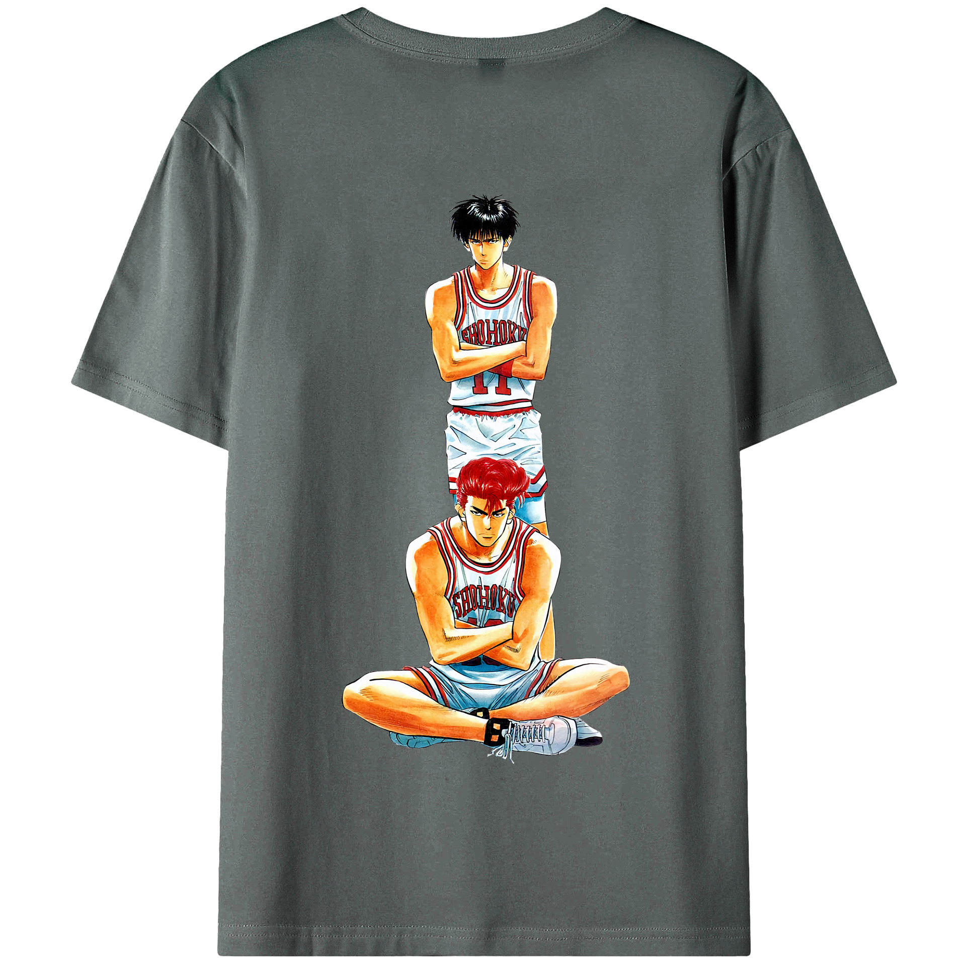 SLAM DUNK／スラムダンク 綿100％半袖Tシャツ（背面プリント）